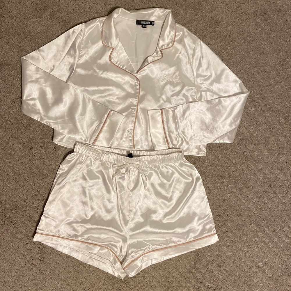 2for$24 Missguided Bride Polyester Pajama Set